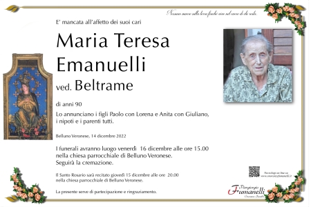 Maria teresa Emanuelli ved. Beltrame